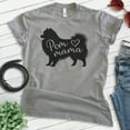 thumbnail image 2 of Pom Mama T-shirt, Unisex Women's Shirt, Pomeranian, Pom Owner, Best Dog Mama Gift, Dark Heather Gray, Medium, 2 of 6