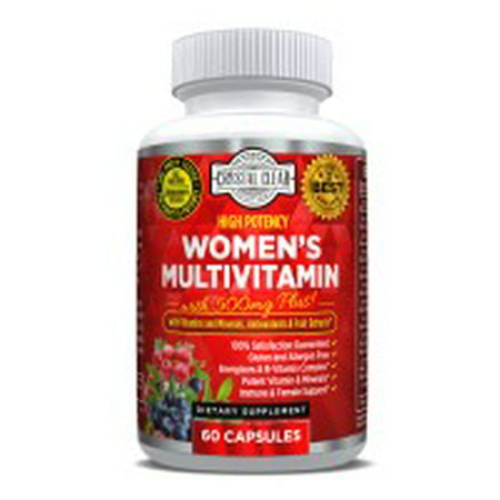 Ultra Multivitamin for Women, Best for Vitamins in Supplements for Women Over 50 Plus, 60 Capsules, 1 Month (The Best Vitamins For Women Over 40)
