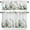 Sage Green, variant on Christmas Kitchen Curtains and Valances Set, Rod Pocket Curtains Tier Farmhouse Window Curtains 36 Inch Length, Winter Pine Leaves Eucalyptus Leaf Plants 3 Piece Kitchen Curtains Set