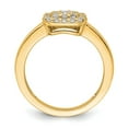 thumbnail image 2 of Auriga Fine Jewelry 14K Yellow Gold Lab Grown Diamond Squared Halo Ring for Women Size 7 (Carat: 0.45cttw, Clarity: SI2, Color: GH), 2 of 4