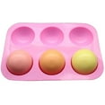thumbnail image 4 of Moins de 5 Moule à Gâteau Demi-Sphère Silicone Moule à Gâteau Biscuit Cuisson Décor, 4 of 5