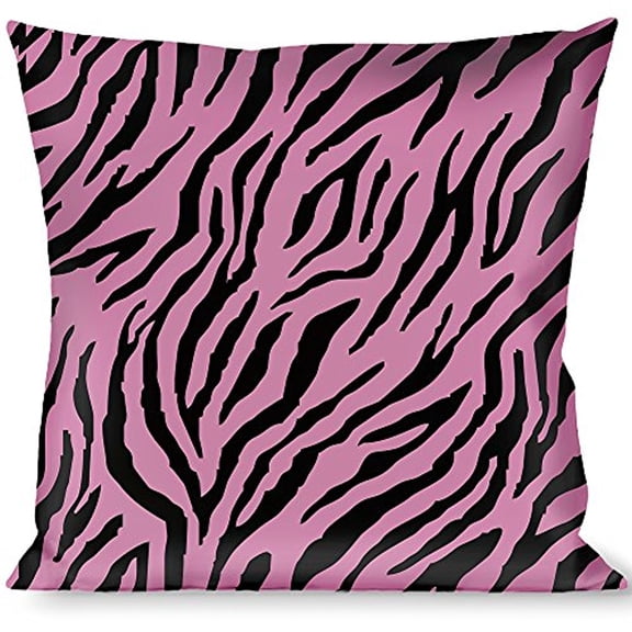 Buckle-Down Throw Pillow - Zebra 2 Baby Pink