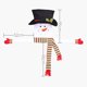 thumbnail image 2 of Muñeco De Nieve De Brazo Largo Decoración De Árbol De Navidad De Muñeco De Nieve Con Sombrero Advancent HA039729-02, 2 of 5