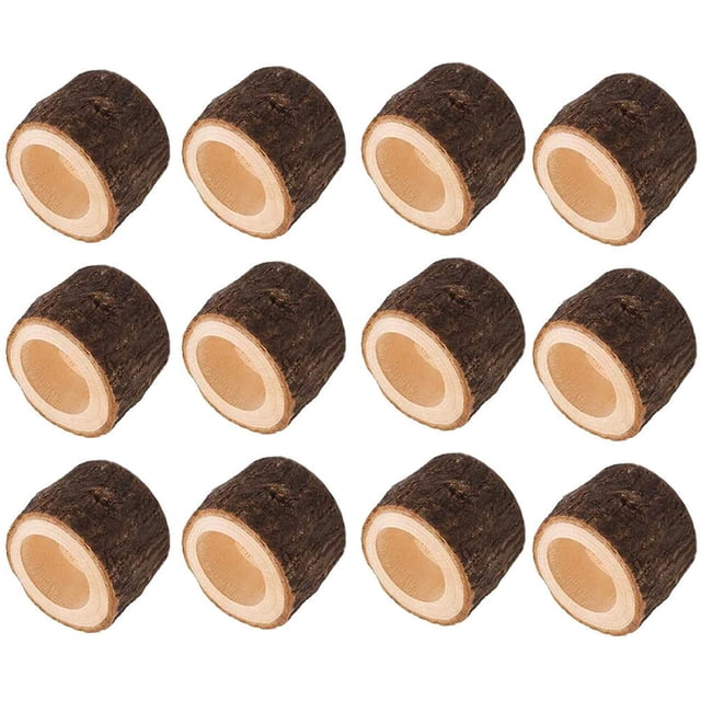 Portavelas de té, portavelas votivas de madera personalizadas para centros de mesa de boda, Halloween, fiesta de Navidad, día de San Valentín, decoración del hogar, 12 unidades Ormromra WMZL-928-2