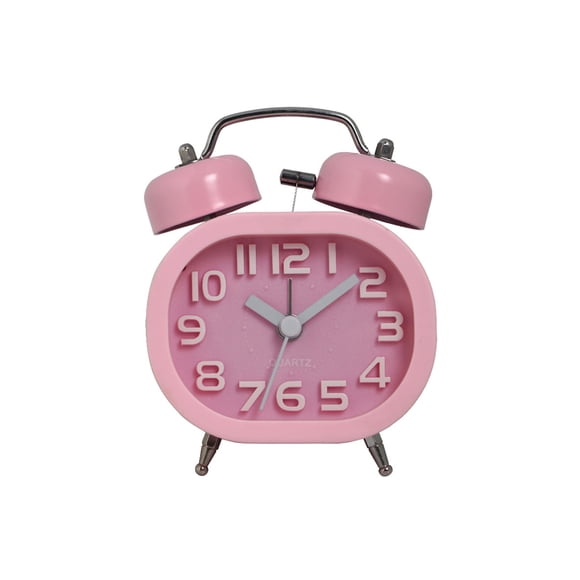Reloj despertador Seitruly Electrónica rosa con espejo de cristal