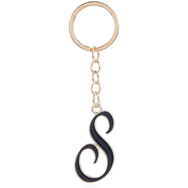 Letter Keychain,26 Letters A-Z Decorative Letter Keychain,Name Keychain for Women Girls Men Teenager Gift