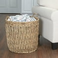 thumbnail image 3 of Household Essentials Tall Wicker Floor Basket, Woven Decorative Basket with Handles, Handmade, Great for Laundry and Storage, Natural, 3 of 6