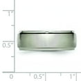 thumbnail image 5 of Titanium 8mm Satin Mens Wedding Ring Band Size 12, 5 of 8