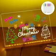 thumbnail image 6 of Acrylic LED Message Board,LED Note Board with Colors,Acrylic Dry Erase Board with Light,Memo Letter Board for Christmas,Glowing Light Note Board,Marker Writing Board for Home, 6 of 10