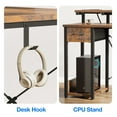 thumbnail image 2 of 40 Inch Computer Desk with Drawers & Power Outlets, Study Writing Desk with Monitor Stand for Small Space, Modern Simple Style Laptop Desk for Bedroom, Gaming, Home Office, Vintage, 2 of 12