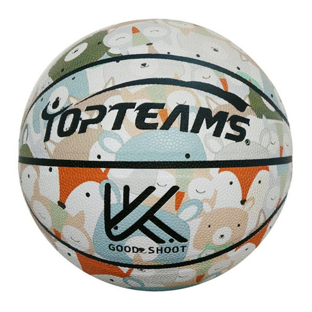 Basketball pour Enfants en Cuir Souple avec Valve Anti-Fuite Balle Antidérapante à Haute Élasticité pour les Sports de Plein Air à l'École