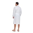 thumbnail image 4 of EA'S SECRET 100% Cotton Mens Robe Lightweight Long Kimono Bathrobe with Pockets Cozy Knit Spa Robes Breathable Shower Bath Robes(White,M), 4 of 8