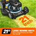 thumbnail image 3 of SENIX Gas Lawn Mower 21in Cutting Blade 22in Cutting Deck, 140cc 4-Cycle Made in Briggs & Stratton Engine, 3-In-1, 6-Height Adjustment, 11" Rear Wheels, LSPG-M7, 3 of 17