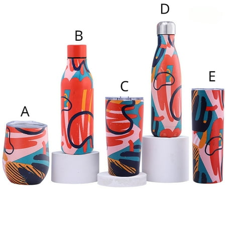 

Cup Thermal Bottle Insulated Tumbler Stainless Steel Travel Mug for Coffee and Water Hot and Cold Thermos Carry - School Thermo PLM01