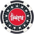 thumbnail image 4 of MasterPieces Casino 100 Piece Poker Chip Set - NCAA Nebraska Cornhuskers, 4 of 6