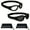 Black Clear x Black Smoke, variant on Bikershades Motorcycle BIFOCAL Safety Goggles Reader Sunglass Foldup Clear Smoke