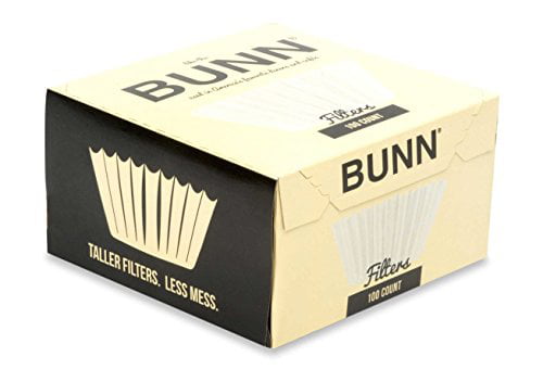 ,White Pack Of 4 BUNN BCF100-B 100-Count Basket Filter