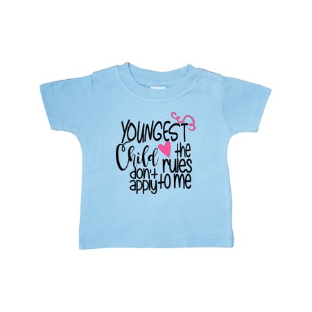 

Inktastic Youngest Child The Rules Don t Apply To Me Gift Baby Boy or Baby Girl T-Shirt