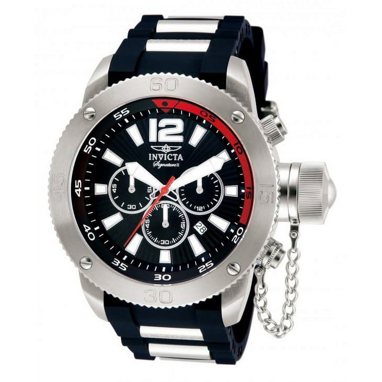 うみ Invicta Men's Signature II Russian Diver Chronograph Watch 7422
