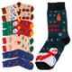 thumbnail image 5 of GOOHOCHY 5 pares de calcetines navideños, calcetines de invierno novedosos, cálidos, de algodón con dibujos animados y colores vivos., 5 of 7