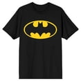 thumbnail image 2 of Batman Emblem Classic Bat Logo 2-Pack Men's Black T-Shirt Drawstring Shorts Set-Medium, 2 of 7