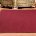 thumbnail image 3 of BNM Bohemian Indoor/ Outdoor Solid Rug, 8' x 10', Burgundy, 3 of 7