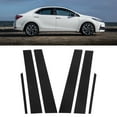 thumbnail image 4 of Window Pillar Post Decal, PC Mirror Process 6Pcs Car Window Molding Trim Stylish Decoration Pre Cut Moldings Seamless Fit  For Car Replacement For  2009-2013,Replacement For, 4 of 8