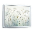 thumbnail image 2 of Designart "Blue botanic Oasis I" Abstract Botanicals Floater Framed Canvas Art Print, 2 of 7