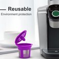 thumbnail image 4 of Sailomarn 6 Pcs Filtre à Café Réutilisable Capsules Rechargeables en Acier Inoxydable Maille Violette, 4 of 8