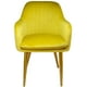 thumbnail image 3 of Sillones Comedor Eames Sillon TapizadoTerciopelo Rack & Pack Mostaza Terciopelo Sala Habitación, 3 of 5