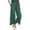 Green, variant on ZZwxWA Cotton and Linen Casual Pants for Women, Thin Retro Ethnic Style Embroidered Wide-Leg Pants, Slimming