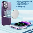thumbnail image 3 of Dteck Clear Magnetic Case for iPhone 13 Pro,Shockproof Soft TPU Electro-plating Bumper Case Compatible with MagSafe Cover with Built-in Camera Lens Protector,Pink, 3 of 6