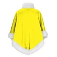 thumbnail image 6 of Felirenzacia Women's Christmas Thick Faux Fur Collar Hem Fleeced Winter Warm Shawl, Wearable Blanket for Adult Women, 6 of 7