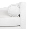 thumbnail image 2 of Noble House Indoor Fabric Chaise Lounge with Bolster Pillow, Ivory, 2 of 7