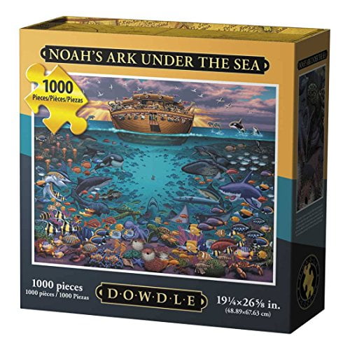 Dowdle Folk Art Puzzles - Noah'S Ark "Under The Sea" Puzzle, 1000 Pieces