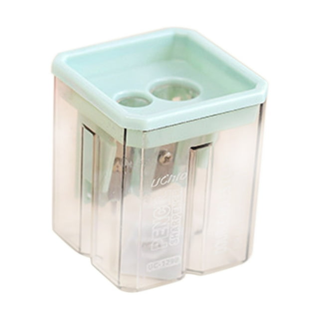 Geometric Modeling Pencil Sharpener Assembly Sharpener For Kids Office Use Solid Color Design Easy To Use 1Pc Net Weight 0.05 Lb