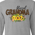 thumbnail image 4 of Inktastic Blessed Grandma Sunflowers and Leopard Print Long Sleeve T-Shirt, 4 of 5