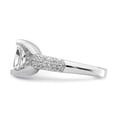 thumbnail image 4 of Sterling Silver Square CZ Ring QR2707, 4 of 5
