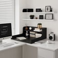 thumbnail image 2 of Kaboon Washer Dryer Countertop 2 Tier 28 inches Wide, Laundry Shelf Topper with Edge, 28" W x 28" D x 12" H Laundry Space Organizer, Black, 2 of 6