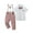Pink, variant on CARETOO Boy Clothes Set Toddler Boy Suit Formal Dress Shirt Bowtie Suspender Pants Wedding Cotton Fabric Baby Boy Church Clothes 1-10T