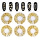 thumbnail image 4 of cajas de tachuelas de uñas doradas y plateadas, de metal, formas mixtas, flores, estrellas, gemas de media luna, joyería para decoración de uñas y uñas de los pies para niñas, puntas, manicura, joyerí, 4 of 5