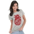 thumbnail image 3 of Powered By Plants Healthy Vegetarian Womens Fitted Plus Size Graphic Tee Brisco Brands 3X, 3 of 5