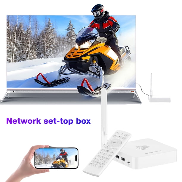 TV Box Smart para Android 11.0 Con Control Remoto Por Voz 2.4G 8K WiFi6 BT5.4