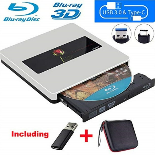 Nolyth Blu Ray Drive Usb C External Blu Ray Drive Burner Player For Macbook Pro Air Mac Laptop Windows10 3d Walmart Com Walmart Com