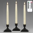 thumbnail image 1 of Velas de Navidad GenSwin con temporizador remoto, 3 unidades, color marfil, 1 of 7