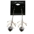 thumbnail image 2 of Mi Amore Drop-Dangle-Earrings Dark-Silver, 2 of 4