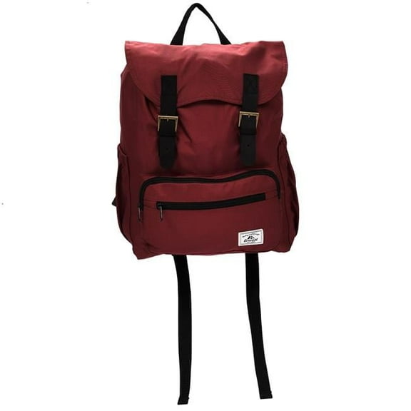 Stylish Rucksack Backpack - Burgundy