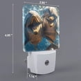 thumbnail image 2 of Rocae Playful Dolphins Underwater for 0.5W Plug in Night Light, Dusk to Dawn, Bright Nightlight Auto-On/Off-UK, 2 of 7