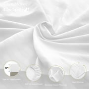 Lux Decor Collection Stripes 4 Piece Bedding Sets King with Flat Sheet and Fitted Sheet and Pillowcases