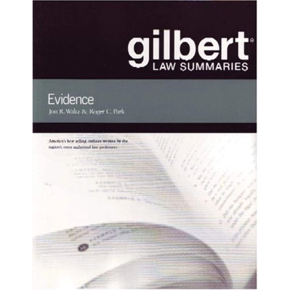 Pre-Owned Gilbert Law Summaries on Evidence (Paperback) 0314152210 9780314152213